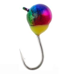 Мормышка вольфрамовая Viking Fishing Round+drop 0.65g 4mm Rainbow (5шт)